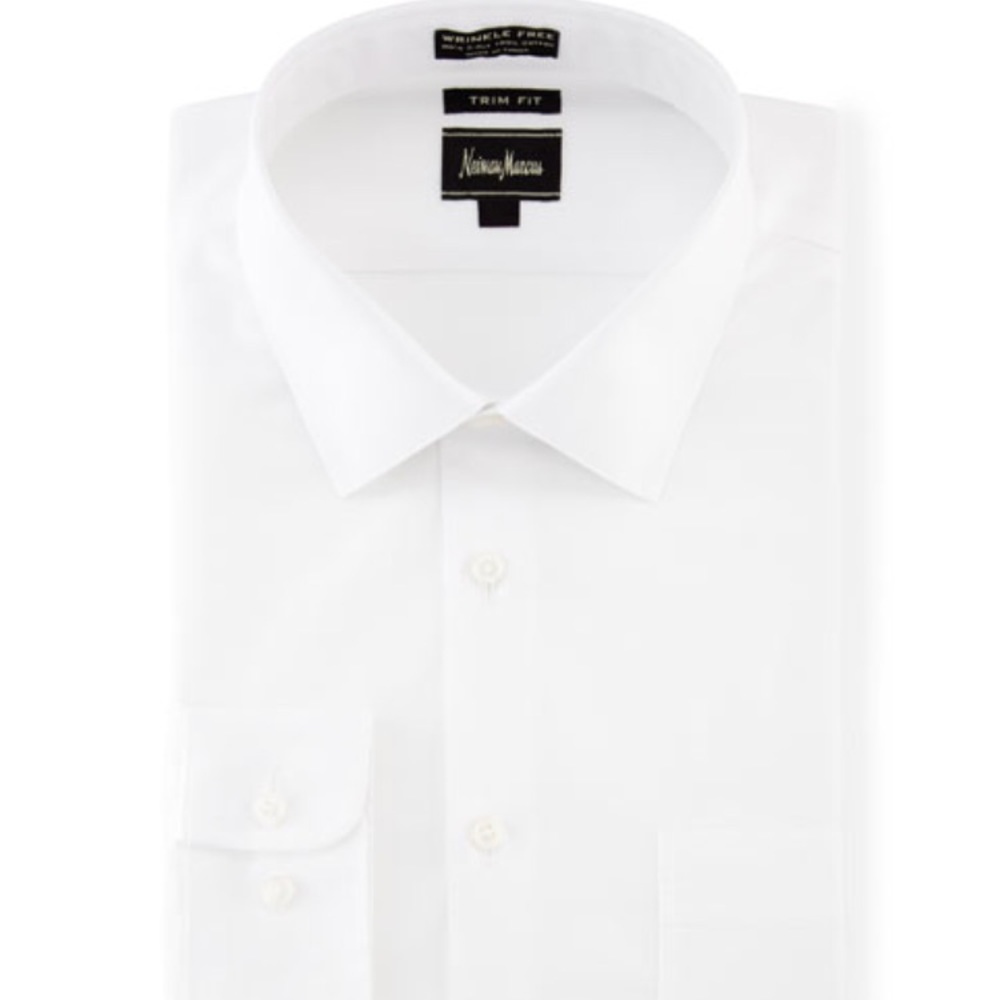 Men’s Neiman Marcus White Button Down Dress Shirt